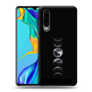 Силиконовый чехол на Huawei P30 с принтом женский