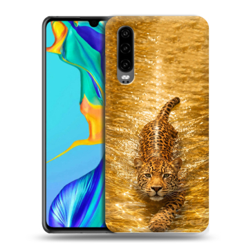 Силиконовый чехол на Huawei P30 с принтом женский