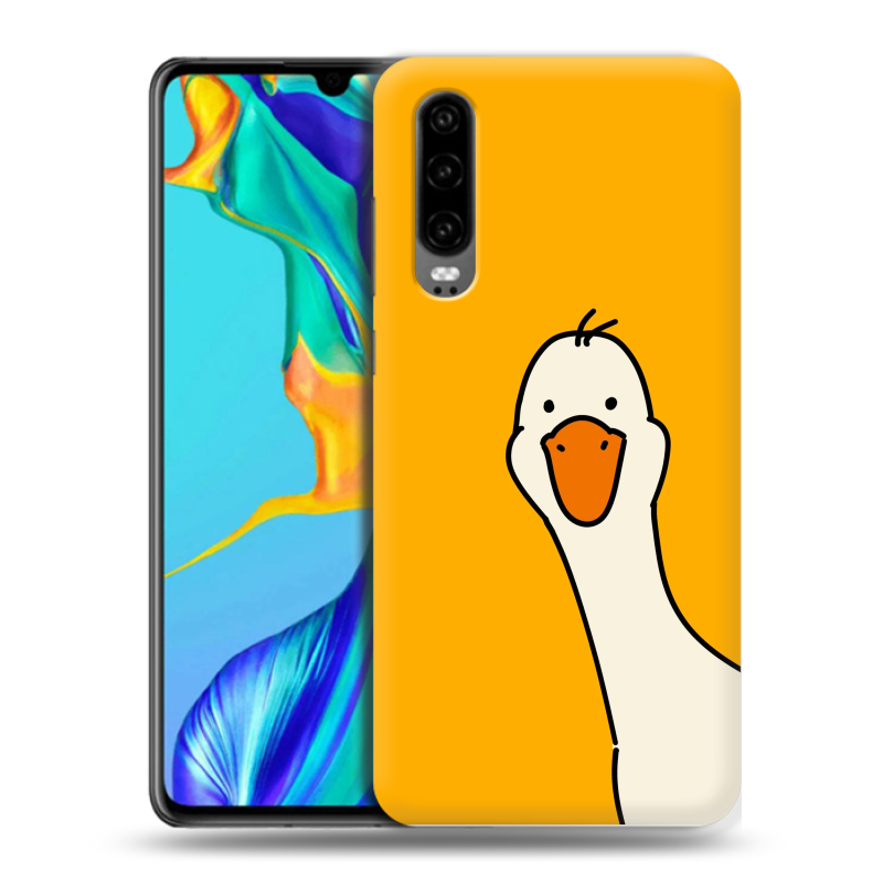 Силиконовый чехол на Huawei P30 с принтом Утка Силиконовый чехол на Huawei P30 с принтом Утка