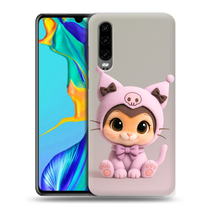 Пластиковый чехол на Huawei P30 с принтом Куроми Kuromi Пластиковый чехол на Huawei P30 с принтом Куроми Kuromi