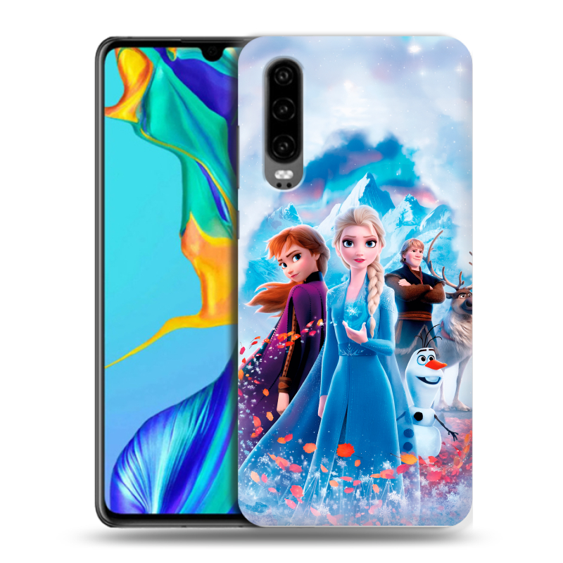 Пластиковый чехол на Huawei P30 с принтом Холодное сердце Frozen Пластиковый чехол на Huawei P30 с принтом Холодное сердце Frozen
