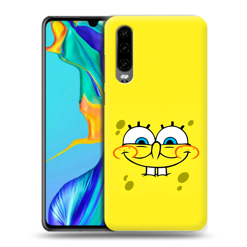 Пластиковый чехол на Huawei P30 с принтом спанчбоб спанч боб Пластиковый чехол на Huawei P30 с принтом спанчбоб спанч боб