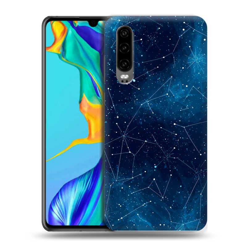 Силиконовый чехол на Huawei P30 с принтом Космос звезды Силиконовый чехол на Huawei P30 с принтом Космос звезды