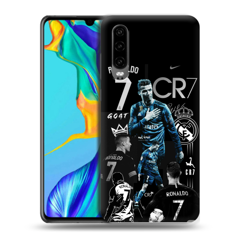 Силиконовый чехол на Huawei P30 с принтом Реал Роналдо Силиконовый чехол на Huawei P30 с принтом Реал Роналдо