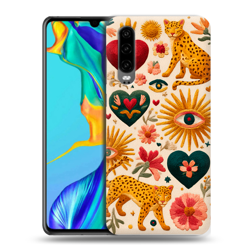 Силиконовый чехол на Huawei P30 с принтом Модный принт Силиконовый чехол на Huawei P30 с принтом Модный принт