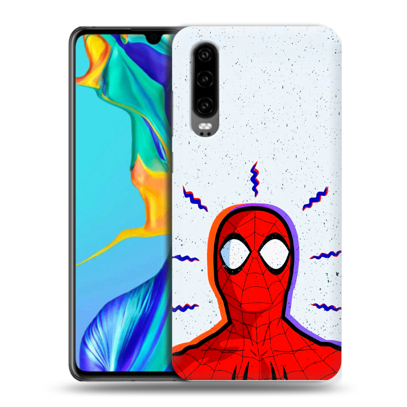Силиконовый чехол на Huawei P30 с принтом Spiderman Человек паук Силиконовый чехол на Huawei P30 с принтом Spiderman Человек паук
