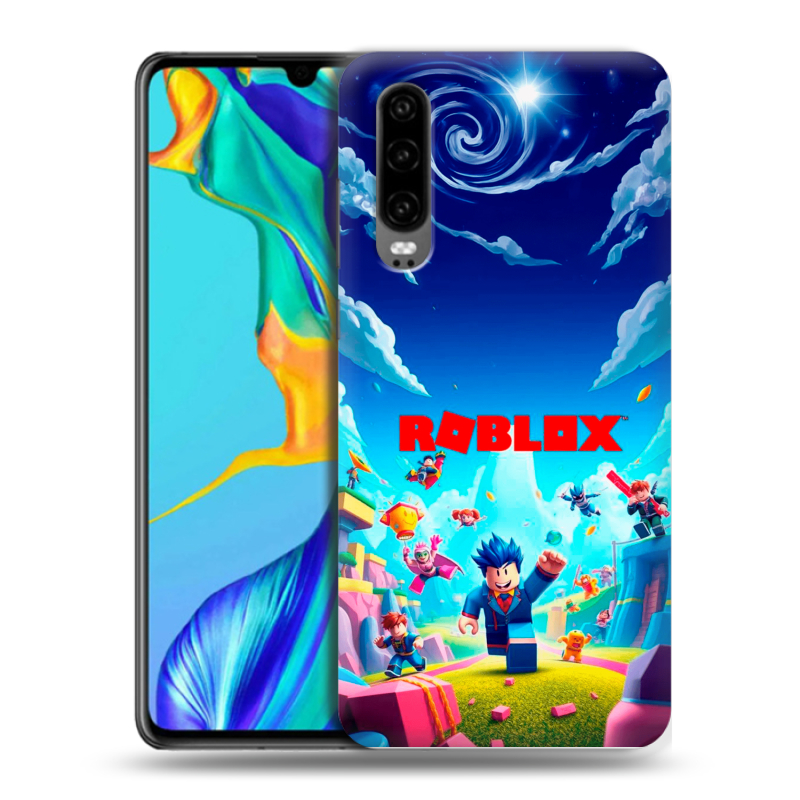 Пластиковый чехол на Huawei P30 с принтом Roblox Роблокс Пластиковый чехол на Huawei P30 с принтом Roblox Роблокс