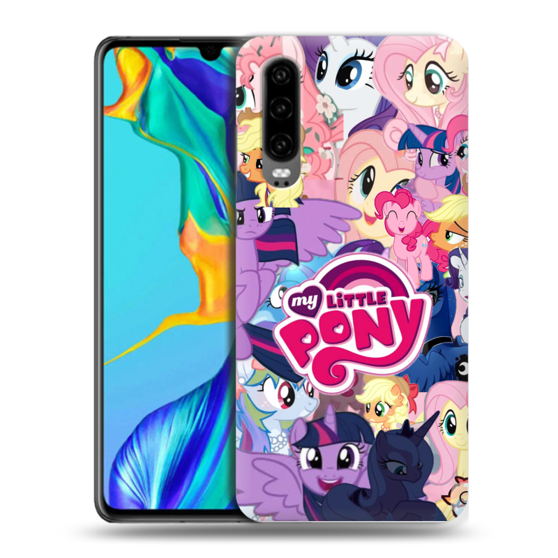 Силиконовый чехол на Huawei P30 с принтом My little pony Дружба чудо Силиконовый чехол на Huawei P30 с принтом My little pony Дружба чудо
