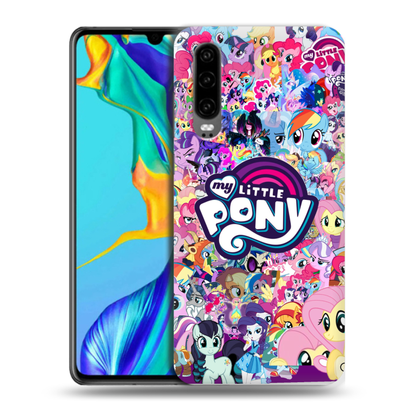 Силиконовый чехол на Huawei P30 с принтом My little pony Дружба чудо Силиконовый чехол на Huawei P30 с принтом My little pony Дружба чудо