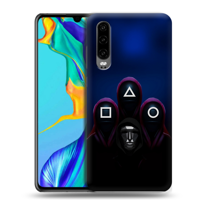 Силиконовый чехол на Huawei P30 с принтом Игра Кальмара Силиконовый чехол на Huawei P30 с принтом Игра Кальмара