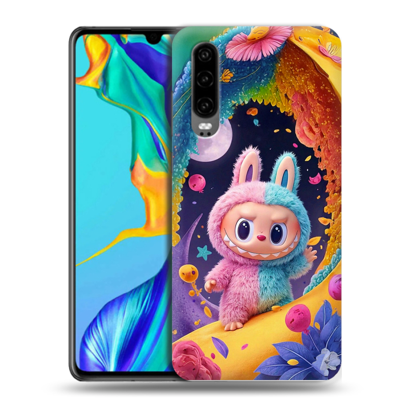 Силиконовый чехол на Huawei P30 с принтом Labubu Лабубу Силиконовый чехол на Huawei P30 с принтом Labubu Лабубу