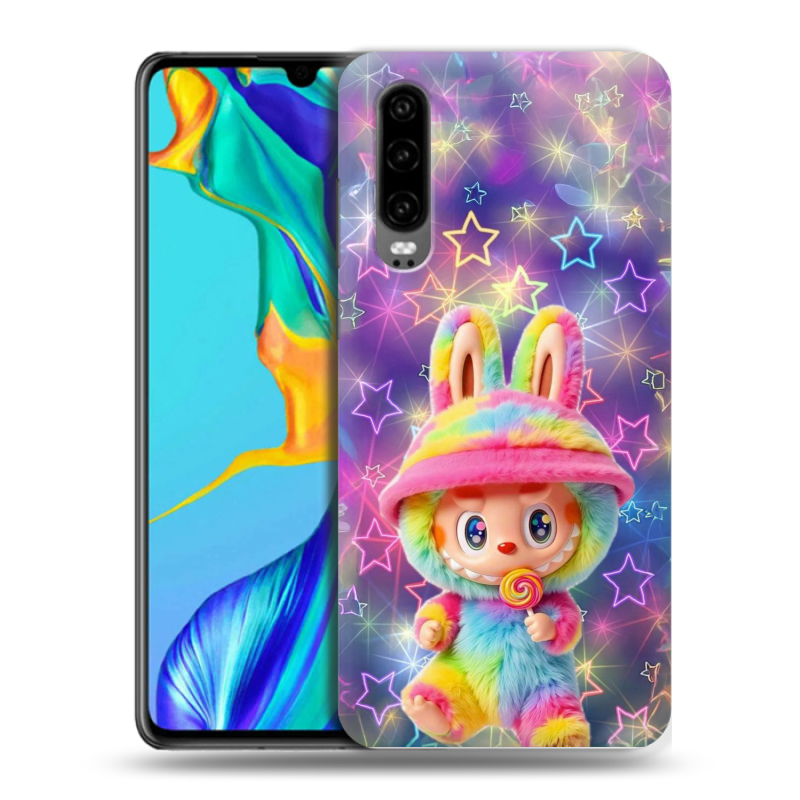 Пластиковый чехол на Huawei P30 с принтом Labubu Лабубу Пластиковый чехол на Huawei P30 с принтом Labubu Лабубу