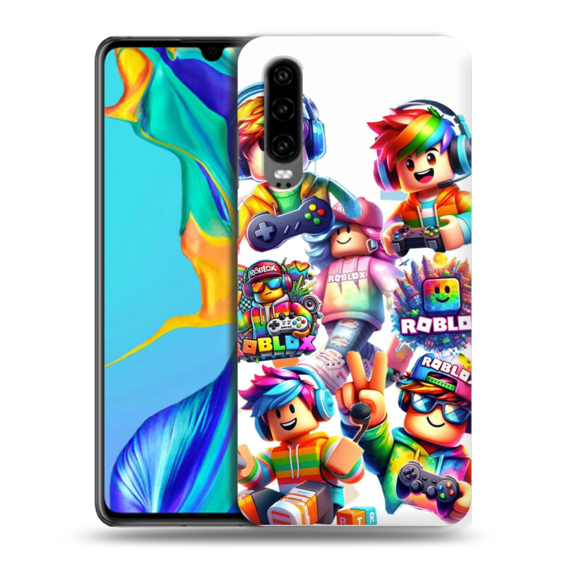 Силиконовый чехол на Huawei P30 с принтом Roblox Роблокс Силиконовый чехол на Huawei P30 с принтом Roblox Роблокс