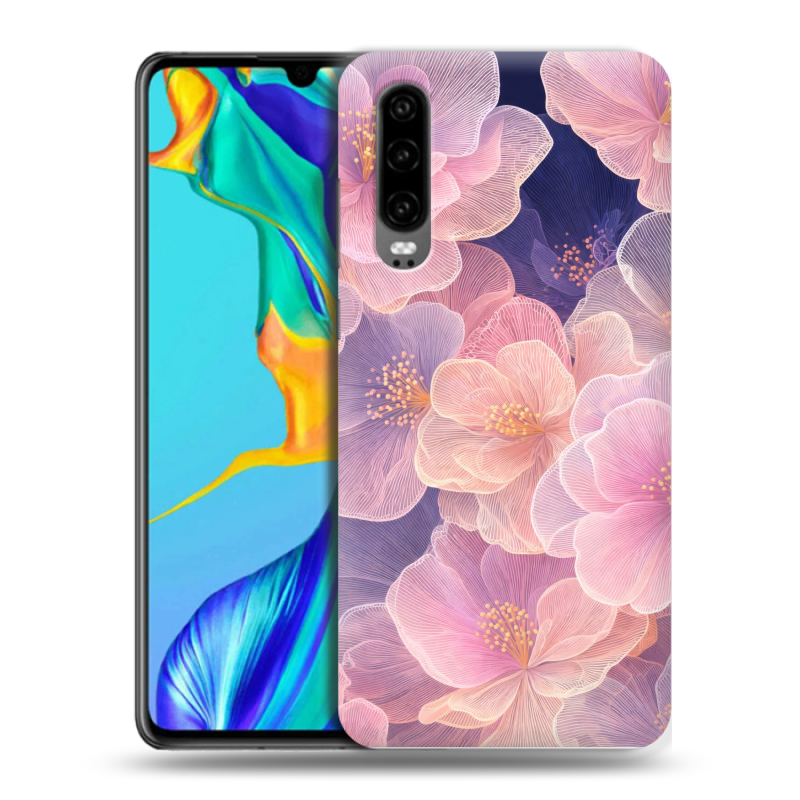 Силиконовый чехол на Huawei P30 с принтом женский Силиконовый чехол на Huawei P30 с принтом женский
