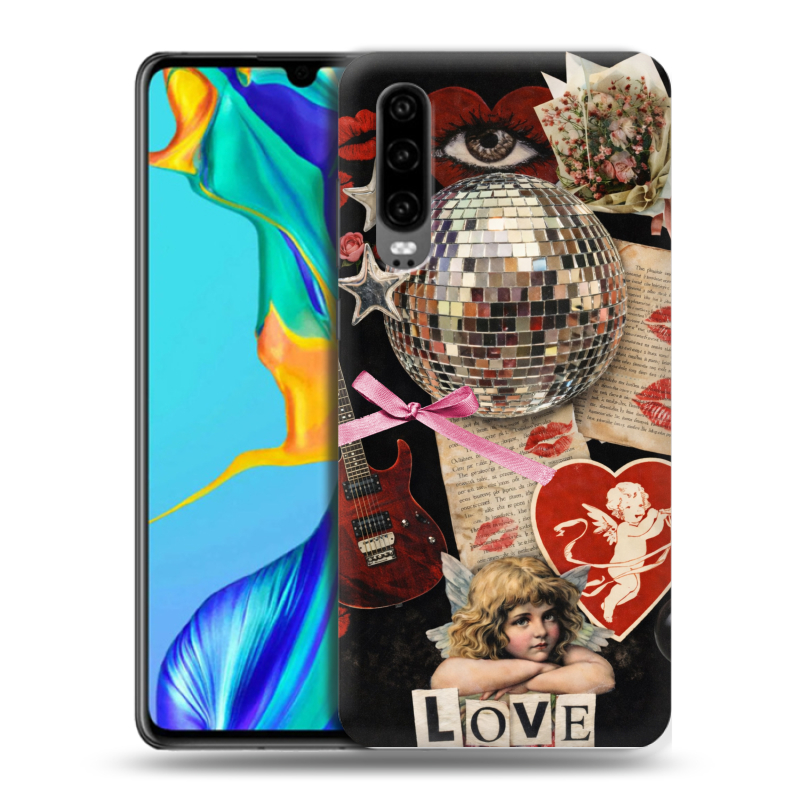 Силиконовый чехол на Huawei P30 с принтом для девочек Силиконовый чехол на Huawei P30 с принтом для девочек