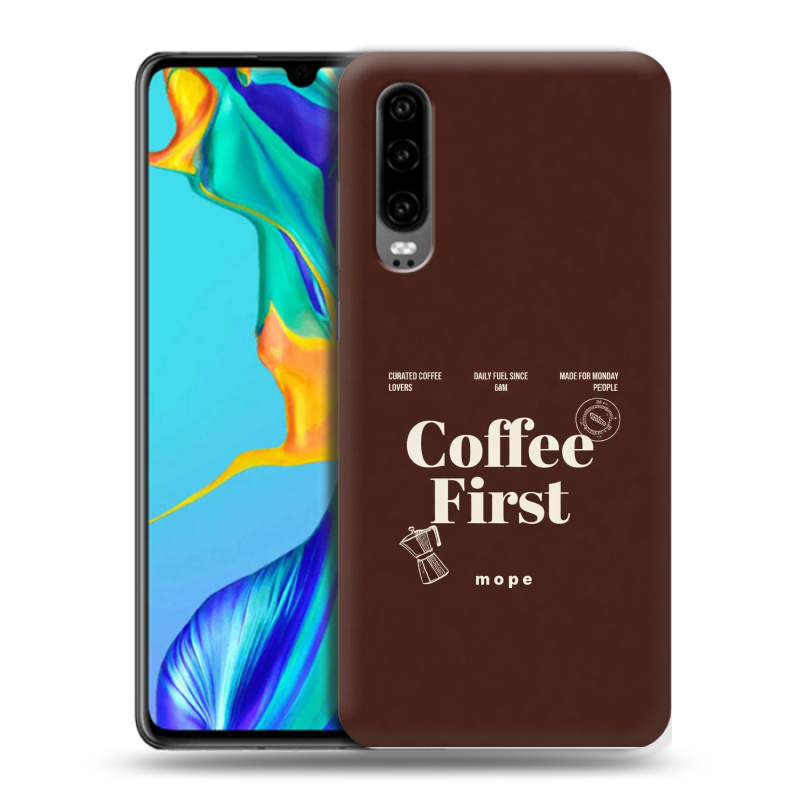 Пластиковый чехол на Huawei P30 с принтом женский Пластиковый чехол на Huawei P30 с принтом женский