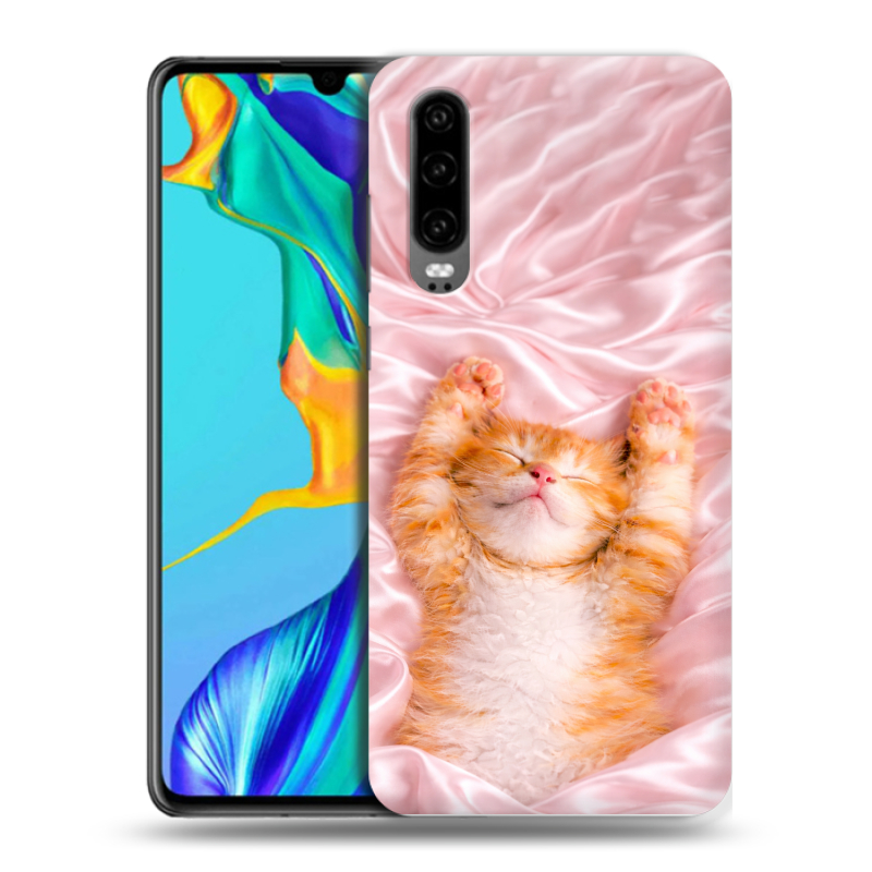 Пластиковый чехол на Huawei P30 с принтом женский Пластиковый чехол на Huawei P30 с принтом женский