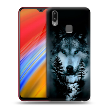 Пластиковый чехол на Vivo Y91i с принтом Лесной волк