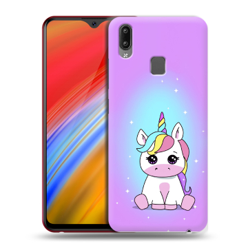Пластиковый чехол на Vivo Y91i с принтом Единорог Пластиковый чехол на Vivo Y91i с принтом Единорог