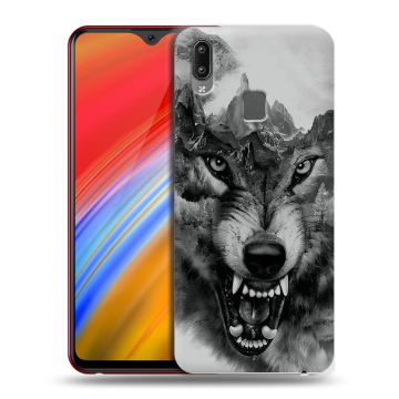 Пластиковый чехол на Vivo Y91i с принтом Волк Пластиковый чехол на Vivo Y91i с принтом Волк