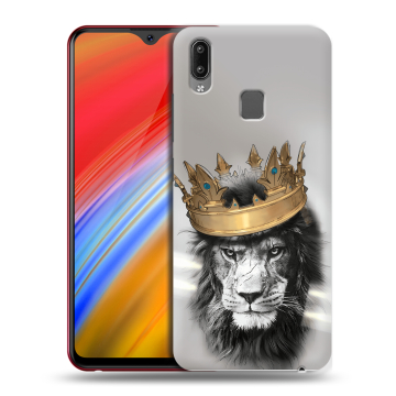 Пластиковый чехол на Vivo Y91i с принтом Лев с короной Пластиковый чехол на Vivo Y91i с принтом Лев с короной