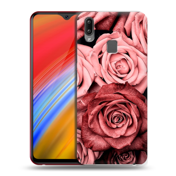 Пластиковый чехол на Vivo Y91i с принтом Цветы розы