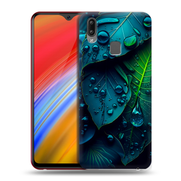 Пластиковый чехол на Vivo Y91i с принтом Листья