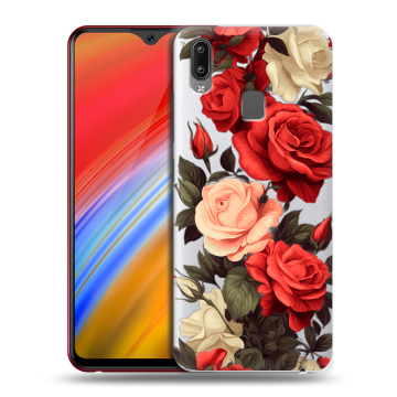 Пластиковый чехол на Vivo Y91i с принтом Розы Пластиковый чехол на Vivo Y91i с принтом Розы