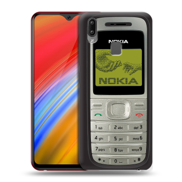 Пластиковый чехол на Vivo Y91i с принтом Ретро Нокия Пластиковый чехол на Vivo Y91i с принтом Ретро Нокия