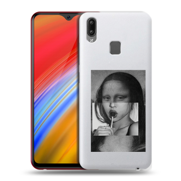 Пластиковый чехол на Vivo Y91i с принтом Мона Лиза Пластиковый чехол на Vivo Y91i с принтом Мона Лиза