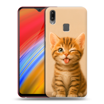 Пластиковый чехол на Vivo Y91i с принтом котенок Пластиковый чехол на Vivo Y91i с принтом котенок