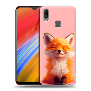 Пластиковый чехол на Vivo Y91i с принтом милая лиса Пластиковый чехол на Vivo Y91i с принтом милая лиса