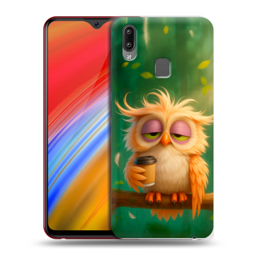 Пластиковый чехол на Vivo Y91i с принтом сова Пластиковый чехол на Vivo Y91i с принтом сова