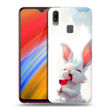 Пластиковый чехол на Vivo Y91i с принтом кролик зайчик Пластиковый чехол на Vivo Y91i с принтом кролик зайчик