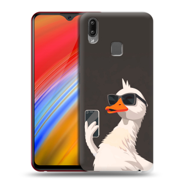 Пластиковый чехол на Vivo Y91i с принтом утка в очках Пластиковый чехол на Vivo Y91i с принтом утка в очках