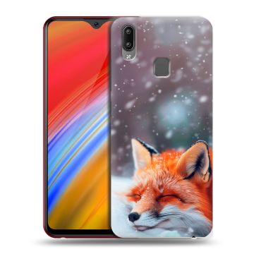 Пластиковый чехол на Vivo Y91i с принтом лиса Пластиковый чехол на Vivo Y91i с принтом лиса