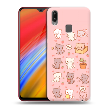 Пластиковый чехол на Vivo Y91i с принтом Hello Kitty Хелоу Кити