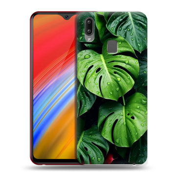 Пластиковый чехол на Vivo Y91i с принтом Листья Пластиковый чехол на Vivo Y91i с принтом Листья