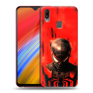 Пластиковый чехол на Vivo Y91i с принтом человек паук spiderman Пластиковый чехол на Vivo Y91i с принтом человек паук spiderman