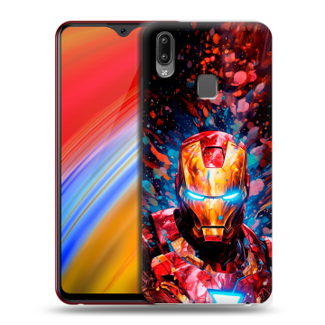 Пластиковый чехол на Vivo Y91i с принтом Железный человек Ironman Пластиковый чехол на Vivo Y91i с принтом Железный человек Ironman