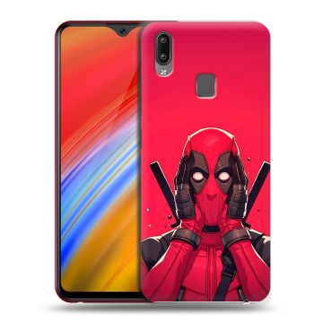 Пластиковый чехол на Vivo Y91i с принтом Дедпул Deadpool