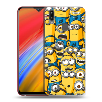 Пластиковый чехол на Vivo Y91i с принтом Миньоны Пластиковый чехол на Vivo Y91i с принтом Миньоны