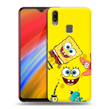 Пластиковый чехол на Vivo Y91i с принтом Спанч боб Спанчбоб