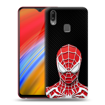 Пластиковый чехол на Vivo Y91i с принтом человек паук spiderman