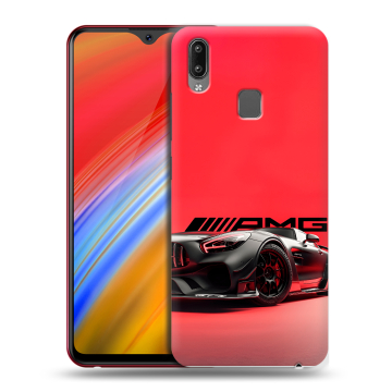 Пластиковый чехол на Vivo Y91i с принтом Мерседес Mercedes AMG