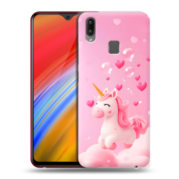 Пластиковый чехол на Vivo Y91i с принтом Единорог Пластиковый чехол на Vivo Y91i с принтом Единорог