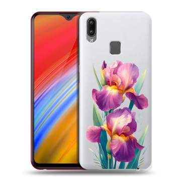 Пластиковый чехол на Vivo Y91i с принтом Цветы орхидеи