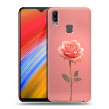 Пластиковый чехол на Vivo Y91i с принтом Розовая роза