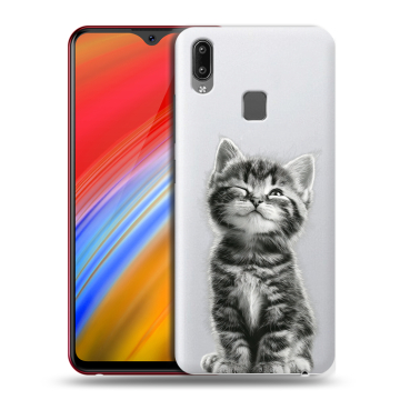 Пластиковый чехол на Vivo Y91i с принтом Котенок Пластиковый чехол на Vivo Y91i с принтом Котенок
