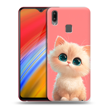 Пластиковый чехол на Vivo Y91i с принтом Розовый котенок